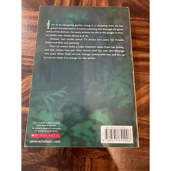 The One and Only Ivan Katherine Applegate Scholastic Paperback - Picture 2 of 3